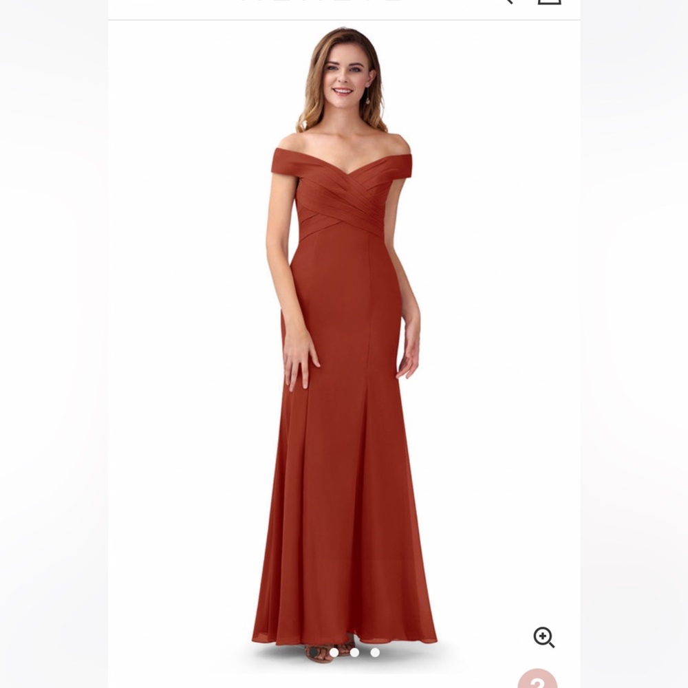 Azazie Lecia Dress in Rust!